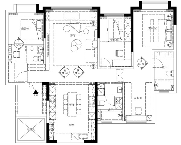 梦天木作案例丨170㎡大平层，装出意式轻奢范